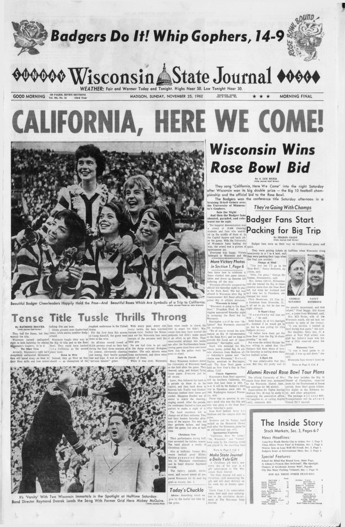 Top 10 victories lead to Rose Bowl